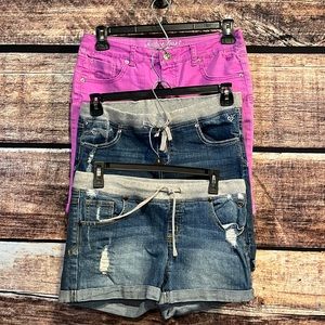 Justice girls shorts bundle